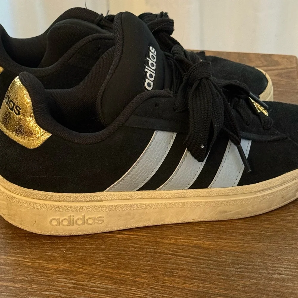 adidas women Grand Court Alpha Shoes Black Blue 7 - Picture 6 of 7